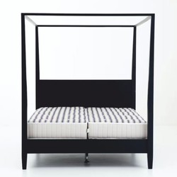 Casa Padrino cama con dosel de estilo campestre negro - Varios Tamaños - Muebles de dormitorio Casa Padrino cama con dosel de estilo campestre negro - Varios Tamaños - Muebles de dormitorio