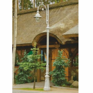 Casa Padrino lanterne de rue / lanterne de jardin Art Nouveau blanc - éclairage extérieur