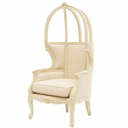 Casa Padrino Luxury Baroque Throne Armchair Cream - Magnificent Baroque Style Furniture