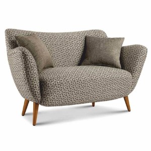 Casa Padrino Luxury 2-Seater Living Room Sofa Gray / Brown 142 cm - Made in Italy