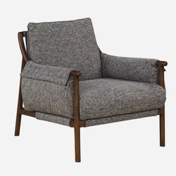 Casa Padrino Luxury Living Room & Hotel Armchair Gray / Brown 85 cm - Luxury Furniture