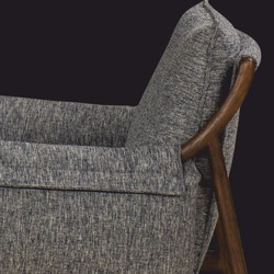 Casa Padrino Luxury Living Room & Hotel Armchair Gray / Brown 85 cm - Luxury Furniture