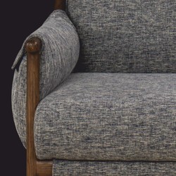 Casa Padrino Luxury Living Room & Hotel Armchair Gray / Brown 85 cm - Luxury Furniture