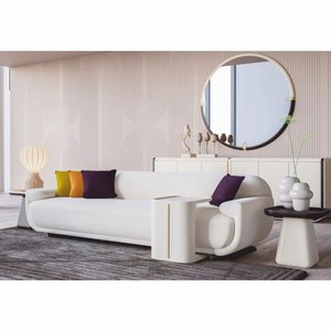 Casa Padrino Luxus Beistelltisch Creme H. 51 cm - Wohnzimmer & Hotel Möbel