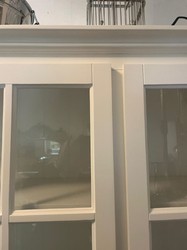 Casa Padrino Credenza sala da pranzo stile country legno massello bianco 160 x H. 200 cm