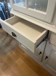Casa Padrino Credenza sala da pranzo stile country legno massello bianco 160 x H. 200 cm