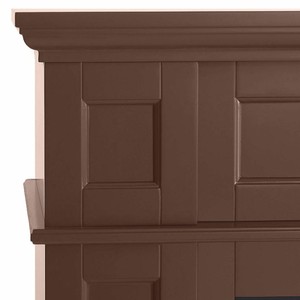 Casa Padrino Landhausstil LED Elektrokamin Braun 104 x 32-64 x H. 87 cm