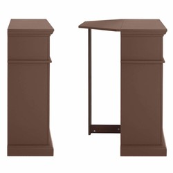 Casa Padrino caminetto elettrico a LED in stile country marrone 104 x 32-64 x A. 87 cm