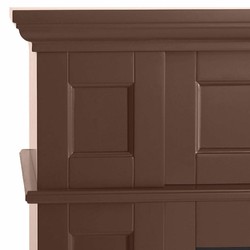 Casa Padrino caminetto elettrico a LED in stile country marrone 104 x 32-64 x A. 87 cm