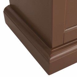 Casa Padrino caminetto elettrico a LED in stile country marrone 104 x 32-64 x A. 87 cm