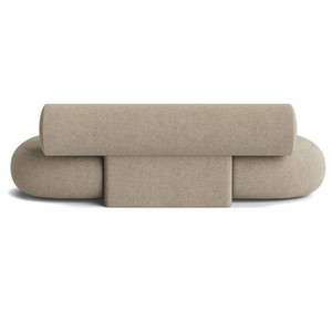 Casa Padrino Luxus Sofa Greige 240 cm - Luxus Wohnzimmer & Hotel Möbel