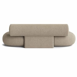 Casa Padrino sofá de lujo greige 240 cm - Muebles de lujo para salones y hoteles