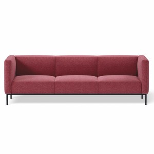 Casa Padrino canapé de luxe rose / noir 220 cm - Meubles de salon et d'hôtel
