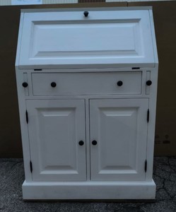 Casa Padrino Secreter Cómoda estilo casa de campo, Blanco, 65 x 45 x H. 110 cm