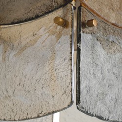 Casa Padrino lampadario di lusso ottone antico / grigio A. 86,5 cm - Qualità di lusso