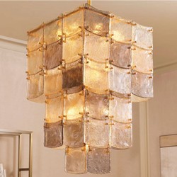 Casa Padrino lampadario di lusso ottone antico / grigio A. 86,5 cm - Qualità di lusso