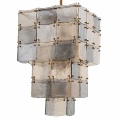 Casa Padrino lampadario di lusso ottone antico / grigio A. 86,5 cm - Qualità di lusso