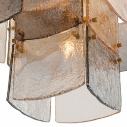 Casa Padrino lampadario di lusso ottone antico / grigio A. 86,5 cm - Qualità di lusso