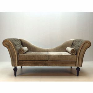 Luxus Barock Sofa Grau Schwarz