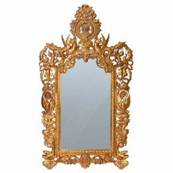Prunkvoller Luxus Barock Spiegel Wandspiegel Gold