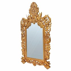 Prunkvoller Luxus Barock Spiegel Wandspiegel Gold