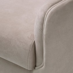 Casa Padrino Luxury Living Room & Hotel Armchair Cream / Black 88 cm - Luxury Furniture