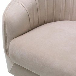 Casa Padrino Luxury Living Room & Hotel Armchair Cream / Black 88 cm - Luxury Furniture