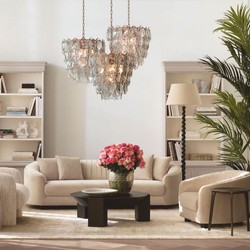 Casa Padrino Luxury Living Room & Hotel Armchair Cream / Black 88 cm - Luxury Furniture