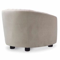 Casa Padrino Luxury Living Room & Hotel Armchair Cream / Black 88 cm - Luxury Furniture