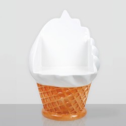 Eisdielenmöbel Set Weiß Beige