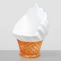 Eisdielenmöbel Set Weiß Beige