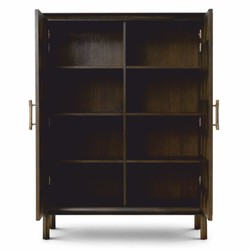 Casa Padrino armoire de luxe 2 portes marron H. 170 cm - Meubles de luxe