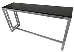 Casa Padrino Console de Luxe en Argent / Verre 150 x 40 x 100 cm