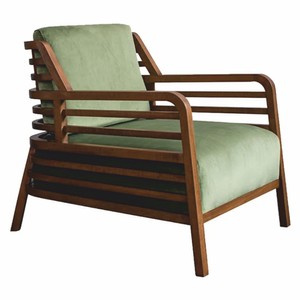 Casa Padrino Luxury Armchair Green / Brown - Living Room & Hotel Furniture