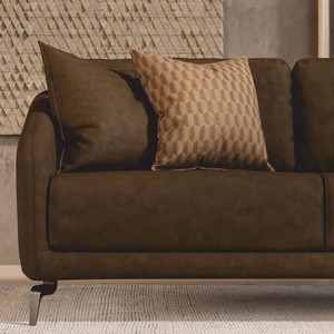 Casa Padrino Luxus Sofa Dunkelbraun / Schwarz 255 cm - Wohnzimmer & Hotel Möbel