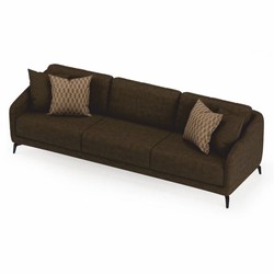 Casa Padrino Luxury Sofa Dark Brown / Black 255 cm - Living Room & Hotel Furniture