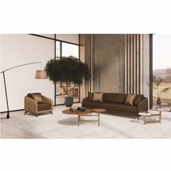 Casa Padrino Luxury Sofa Dark Brown / Black 255 cm - Living Room & Hotel Furniture