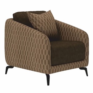 Casa Padrino Luxury Armchair Brown / Dark Brown / Black - Living Room & Hotel Furniture