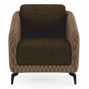 Casa Padrino Luxus Sessel Braun / Dunkelbraun / Schwarz - Wohnzimmer & Hotel Möbel