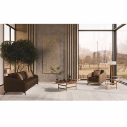 Casa Padrino fauteuil de luxe marron / marron foncé / noir - Meubles de salon et d'hôtel