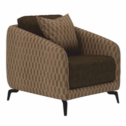 Casa Padrino fauteuil de luxe marron / marron foncé / noir - Meubles de salon et d'hôtel