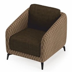 Casa Padrino fauteuil de luxe marron / marron foncé / noir - Meubles de salon et d'hôtel