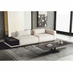 Modulares Luxus Wohnzimmer Hotel Sofa Weiß Schwarz Dunkelbraun