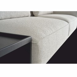 Modulares Luxus Wohnzimmer Hotel Sofa Weiß Schwarz Dunkelbraun