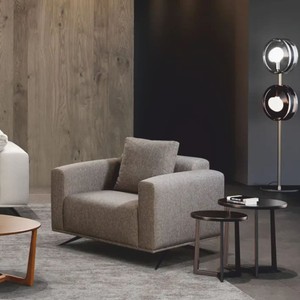 Casa Padrino Luxury Living Room & Hotel Armchair Gray / Black 84 cm - Luxury Furniture
