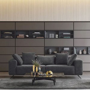 Casa Padrino canapé de luxe noir 229 cm - Meubles de salon et d'hôtel de luxe Casa Padrino canapé de luxe noir 229 cm - Meubles de salon et d'hôtel de luxe