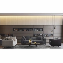 Casa Padrino divano di lusso nero 229 cm - Mobili per soggiorno e hotel di lusso
