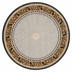 Casa Padrino Tappeto da Soggiorno Barocco di Lusso Grigio / Nero / Beige - Varie Misure