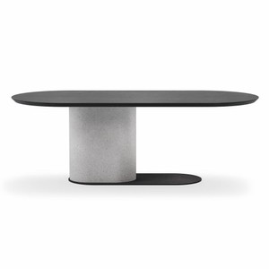 Casa Padrino Mesa de Comedor de Lujo Negro / Gris 240 cm - Muebles de Comedor de Lujo