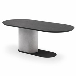 Casa Padrino Luxury Dining Table Black / Gray 240 cm - Luxury Dining Room Furniture